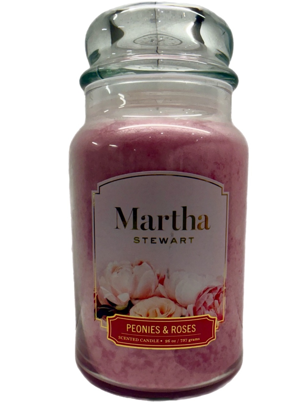 NWT Martha Stewart "Peonies & Roses" Mother's Day / Love 26 Oz. 2 Wick Candle
